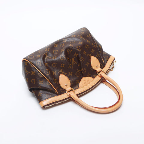 ルイ・ヴィトン LOUIS VUITTON モノグラム ティヴォリPM MB0173 ハンドバッグ ブラウン WS10523