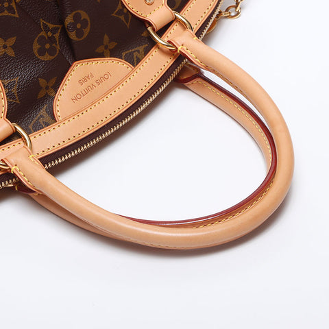 ルイ・ヴィトン LOUIS VUITTON モノグラム ティヴォリPM MB0173 ハンドバッグ ブラウン WS10523