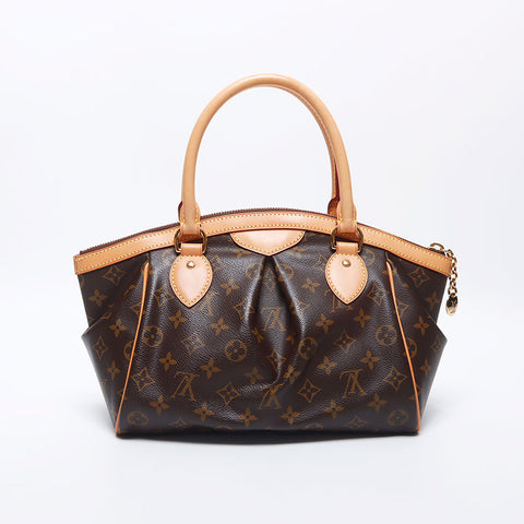 ルイ・ヴィトン LOUIS VUITTON モノグラム ティヴォリPM MB0173 ハンドバッグ ブラウン WS10523