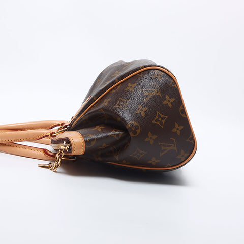 ルイ・ヴィトン LOUIS VUITTON モノグラム ティヴォリPM MB0173 ハンドバッグ ブラウン WS10523