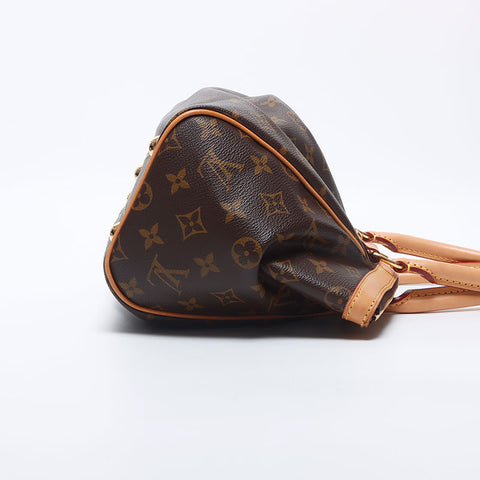 ルイ・ヴィトン LOUIS VUITTON モノグラム ティヴォリPM MB0173 ハンドバッグ ブラウン WS10523