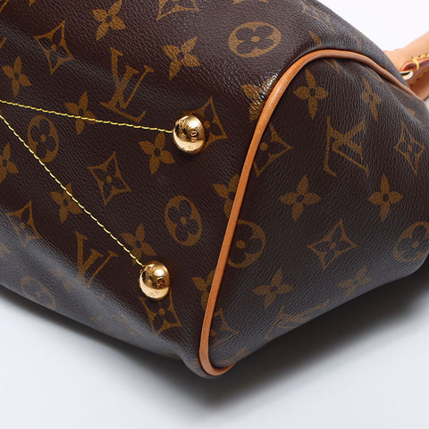 ルイ・ヴィトン LOUIS VUITTON モノグラム ティヴォリPM MB0173 ハンドバッグ ブラウン WS10523