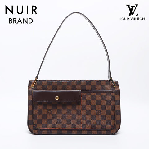 ルイ・ヴィトン LOUIS VUITTON ダミエ オーバーニュ ショルダーバッグ ブラウン WS10524