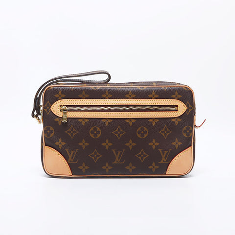 ルイ・ヴィトン LOUIS VUITTON モノグラム セカンドバッグ マルリードラゴンヌ ハンドバッグ ブラウン WS10525