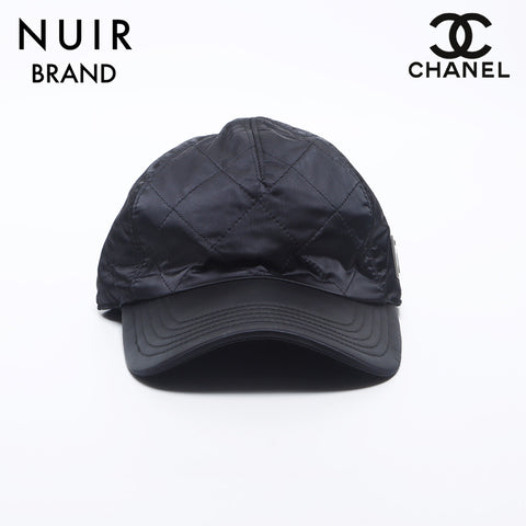 シャネル CHANEL Size:S スポーツライン ナイロン シンプル キャップ ブラック WS10528