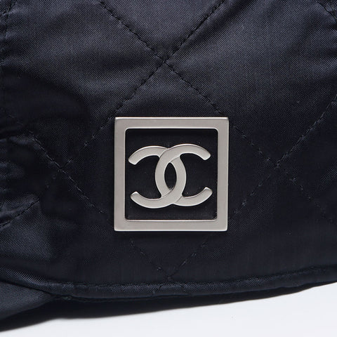 シャネル CHANEL Size:S スポーツライン ナイロン シンプル キャップ ブラック WS10528