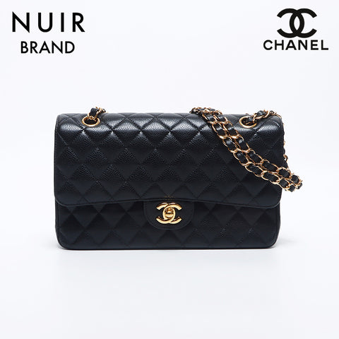 シャネル CHANEL ダブルフラップ ダブルチェーン 中マトラッセ 25cm ショルダーバッグ ブラック WS10529