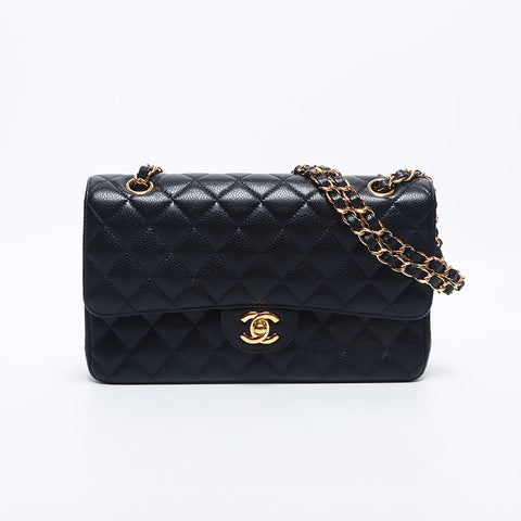 シャネル CHANEL ダブルフラップ ダブルチェーン 中マトラッセ 25cm ショルダーバッグ ブラック WS10529