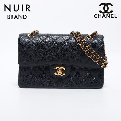 シャネル CHANEL ダブルフラップ ダブルチェーン マトラッセ 23cm 6番台 ショルダーバッグ ブラック WS10530