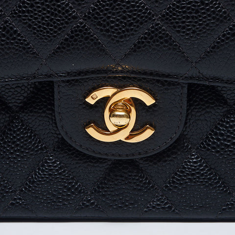 シャネル CHANEL ダブルフラップ ダブルチェーン マトラッセ 23cm 6番台 ショルダーバッグ ブラック WS10530