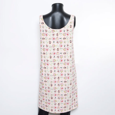 香奈儿香奈儿（Chanel Chanel）2006 06p情人节无袖棉花棉花图案可可大小：38连衣裙粉红色WS10532