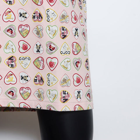 香奈儿香奈儿（Chanel Chanel）2006 06p情人节无袖棉花棉花图案可可大小：38连衣裙粉红色WS10532