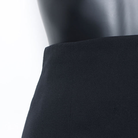Chanel CHANEL 1990s Mademoiselle Coco Mark Matelasse Button Setup Size:34 Suit Black WS10534