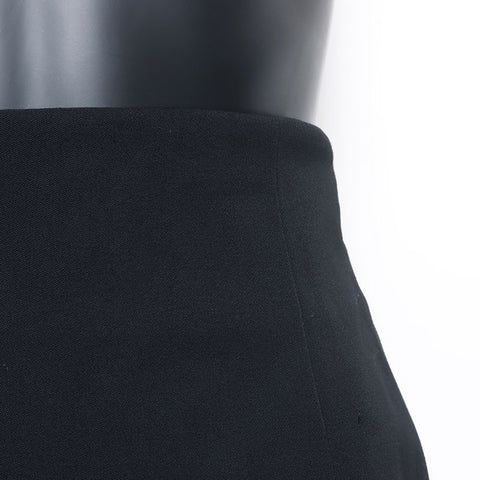 Chanel CHANEL 1990s Mademoiselle Coco Mark Matelasse Button Setup Size:34 Suit Black WS10534