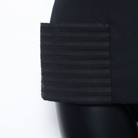 Chanel Chanel 1990年代Mademoiselle Coco Mark Matelasse按钮设置大小：34西装黑色WS10534