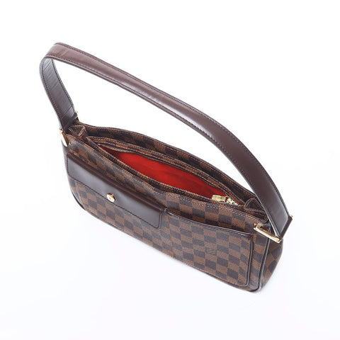 LOUIS VUITTON Damier Aubagne Shoulder Bag Brown WS10535