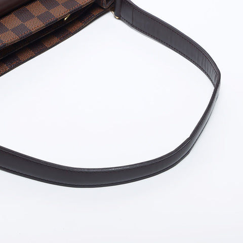 LOUIS VUITTON Damier Aubagne Shoulder Bag Brown WS10535