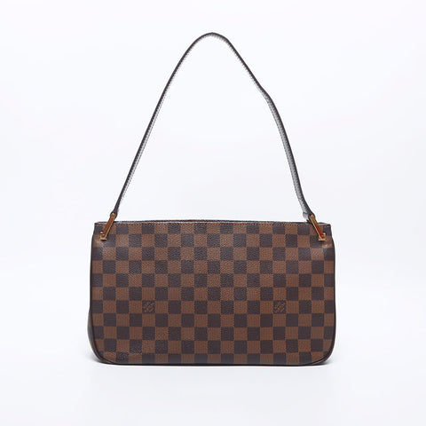 LOUIS VUITTON Damier Aubagne Shoulder Bag Brown WS10535