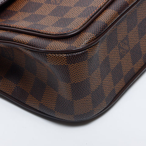 LOUIS VUITTON Damier Aubagne Shoulder Bag Brown WS10535