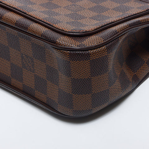 LOUIS VUITTON Damier Aubagne Shoulder Bag Brown WS10535