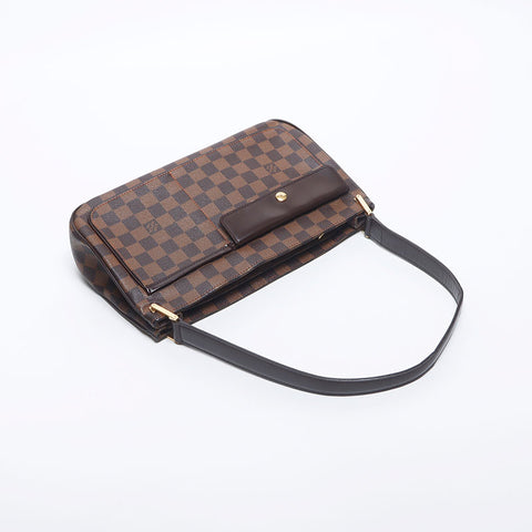 LOUIS VUITTON Damier Aubagne Shoulder Bag Brown WS10535