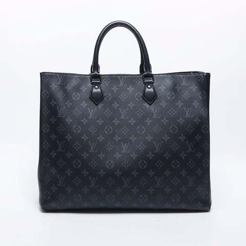 ルイ・ヴィトン LOUIS VUITTON モノグラム ポーチ付き グランサック ハンドバッグ ブラック WS10538