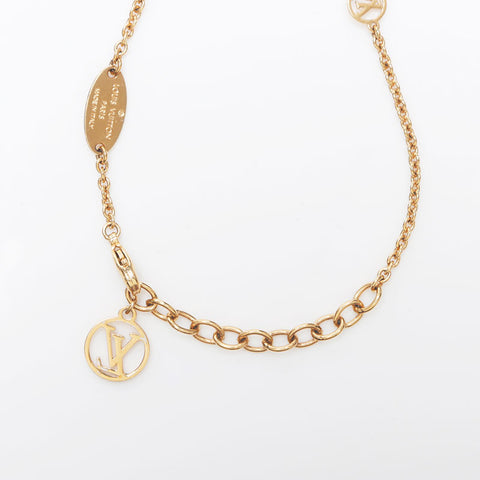 LOUIS VUITTON Essential V Pearl bracelet gold WS10541 – NUIR VINTAGE