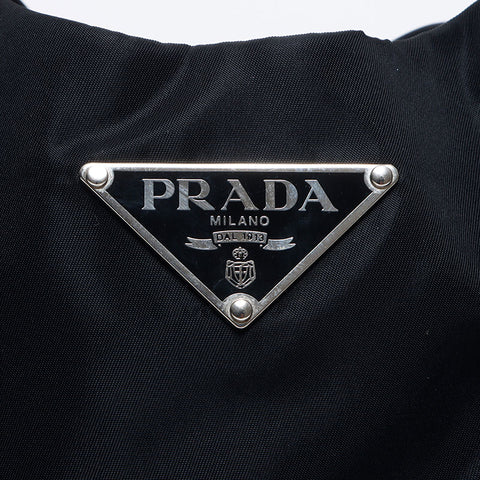 プラダ PRADA ナイロン×レザー 三角ロゴタグ ショルダーバッグ ブラック WS10570