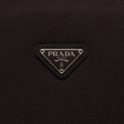 プラダ PRADA キャンバス 三角ロゴタグ ショルダーバッグ ブラウン WS10571