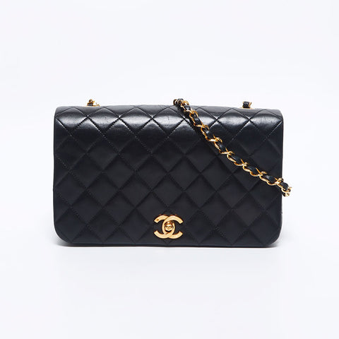 シャネル CHANEL マトラッセ チェーン ラムスキン 1985-1999 ショルダーバッグ ブラック WS10575