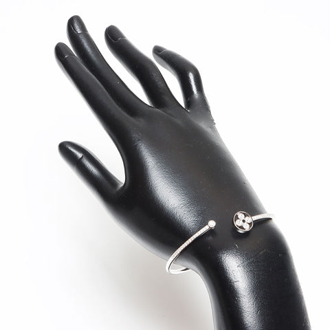 LOUIS VUITTON 8.5g Bracelet Twist Blossom Au750 K18WG bracelet Silver WS10588