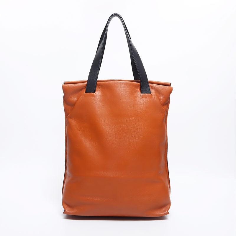 Brown Loewe Strap Vertical Tote Bag LOEWE Vertical Tote Logo