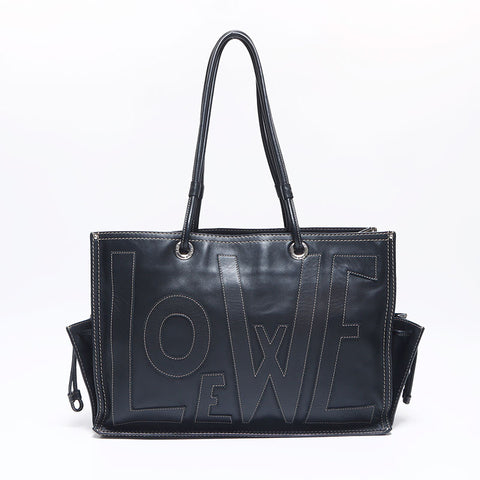 ロエベ LOEWE アナグラム サイドポケット トートバッグ ブラック WS10594