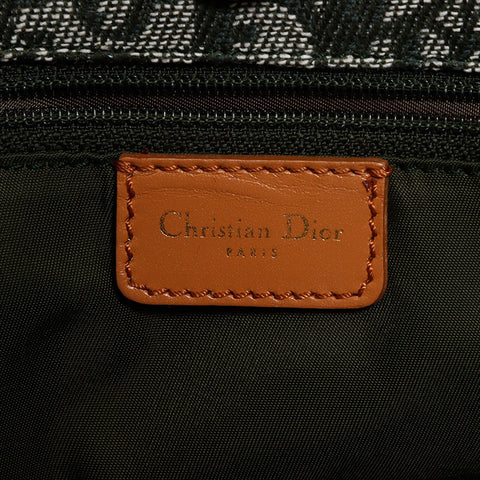 クリスチャンディオール Christian Dior トロッター ゴールド金具 トートバッグ グリーン WS10596