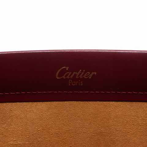 カルティエ CARTIER トリニティ レザー ハンドバッグ レッド WS10604