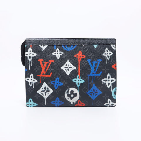 ルイ・ヴィトン LOUIS VUITTON モノグラム エクリプス ポシェット ヴォワヤージュ クラッチバッグ マルチカラー WS10607