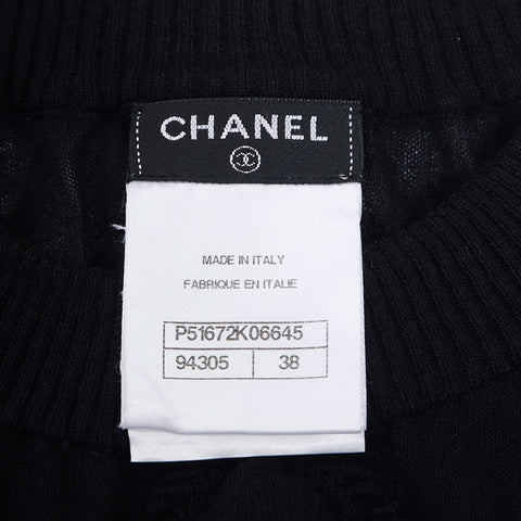香奈儿尺寸38棉运动衫黑色WS10611