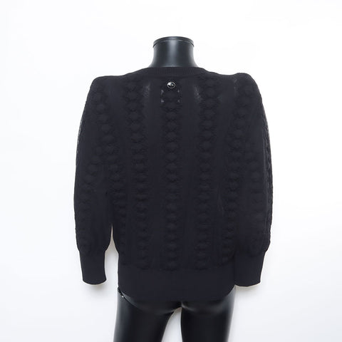 香奈儿尺寸38棉运动衫黑色WS10611