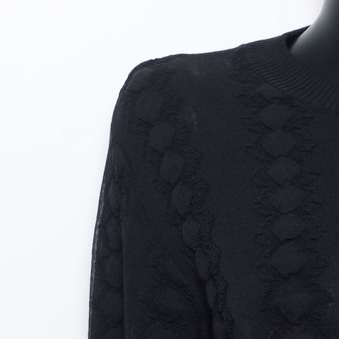 香奈儿尺寸38棉运动衫黑色WS10611