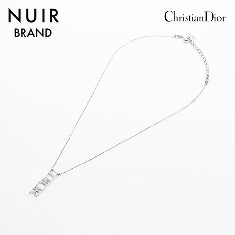 クリスチャンディオール Christian Dior ロゴ ネックレス シルバー WS10617