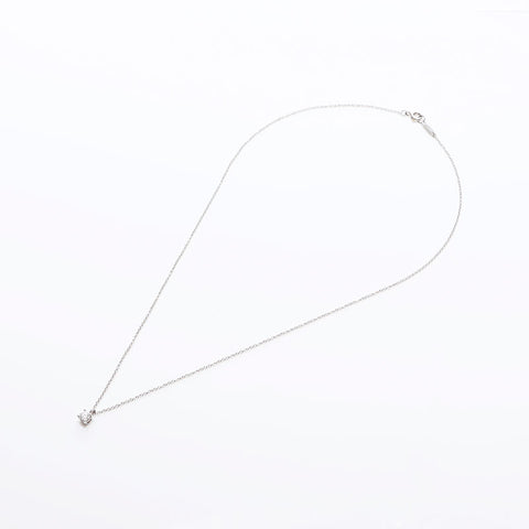TIFFANY&Co. Pt950 – Diamant-Halskette Silber WS10619