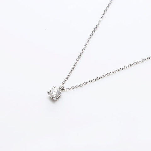 ティファニー TIFFANY&Co. Pt950 × ダイアモンド ネックレス シルバー WS10619