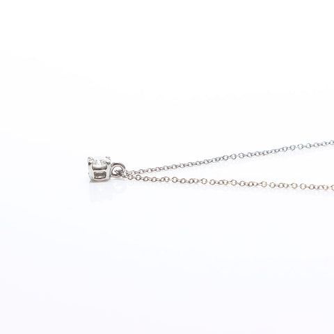TIFFANY&Co. Pt950 – Diamant-Halskette Silber WS10619