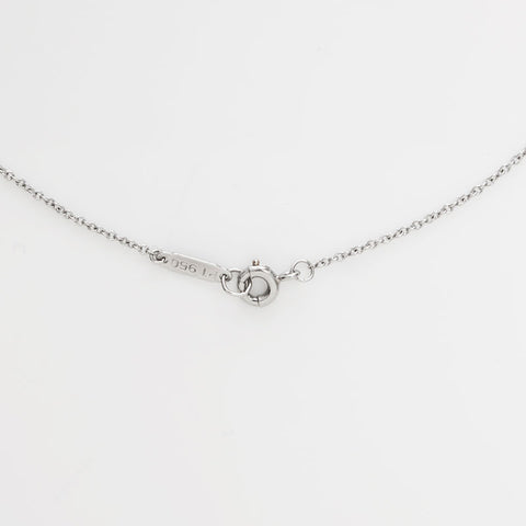 TIFFANY&Co. Pt950 – Diamant-Halskette Silber WS10619