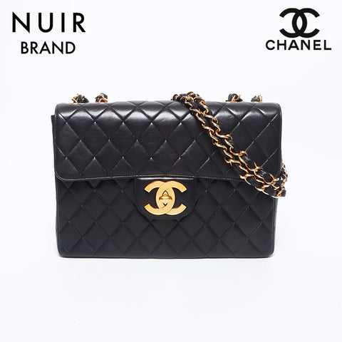 Chanel Chanel 3. Lambskin Matelasse Umhängetasche Schwarz WS10642