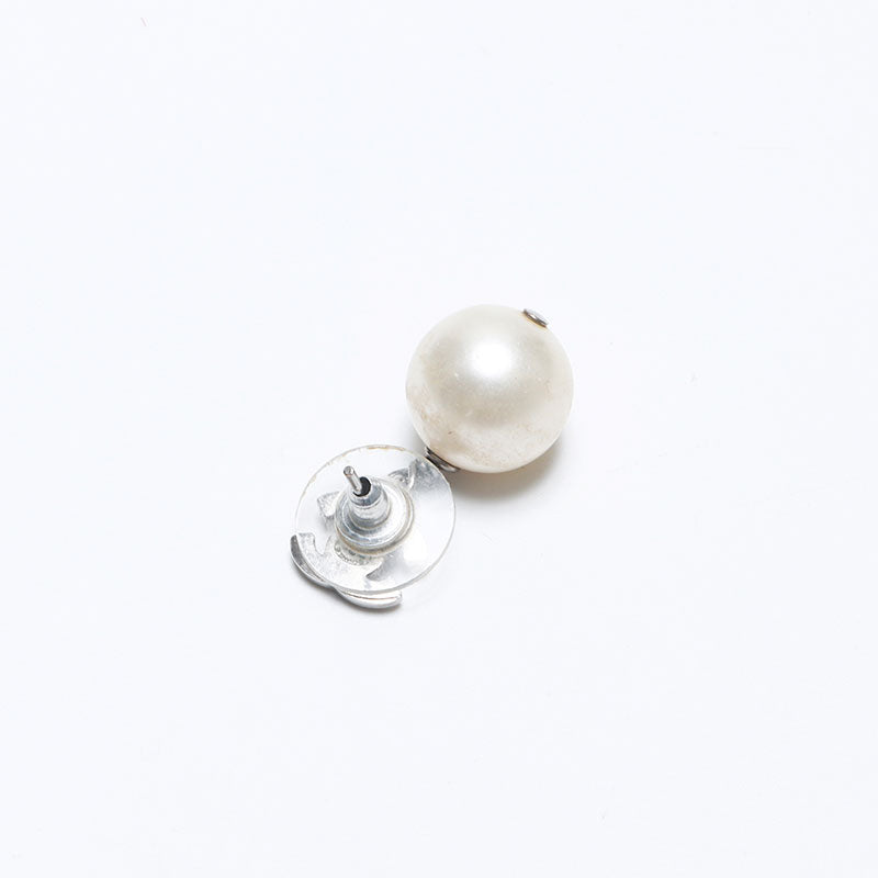 シャネル CHANEL B14C ココマーク パール ラインストーン 2014s ピアス