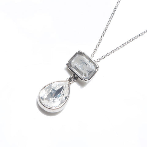 CHANEL 18S COCO Mark Clear 2018ss Collier 2 voies Argent WS10690