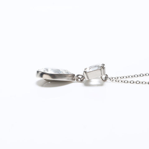 CHANEL 18S COCO Mark Clear 2018ss Collier 2 voies Argent WS10690