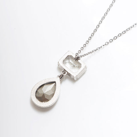 CHANEL 18S COCO Mark Clear 2018ss Collier 2 voies Argent WS10690