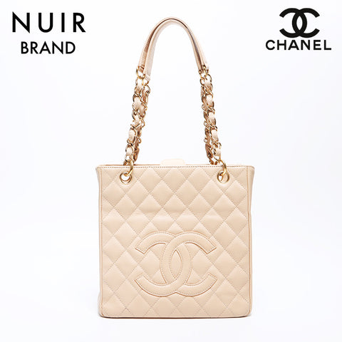 Chanel CHANEL No. 13 Coco Mark Matelasse Caviar Skin Chain Shoulder Bag Pink WS10699